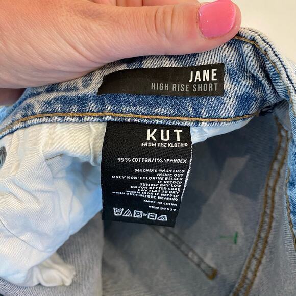 Kut from the Kloth Jane High Rise Jean Shorts size 6 - Picture 4 of 8